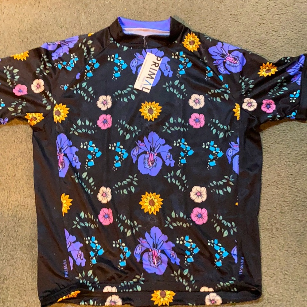 CYCLING JERSEY. Flower Powa. Men’s Large. New